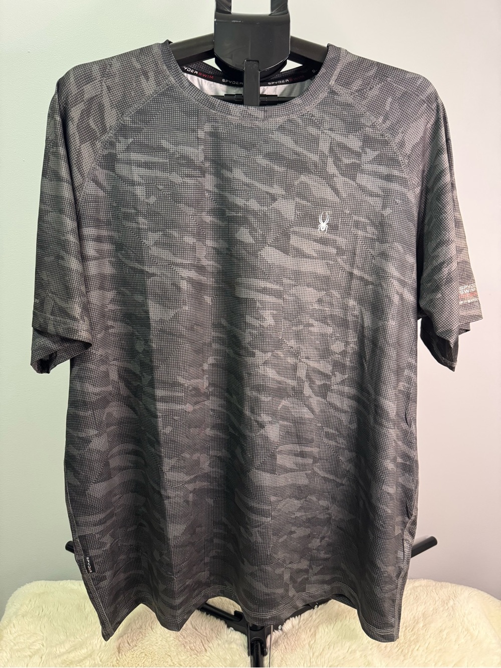 Spyder Gray Camouflage Short Sleeve Performance Tee